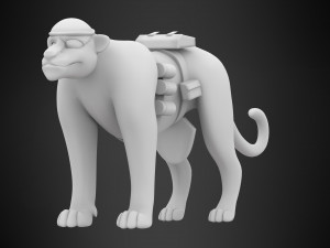 tf2 demoman panther 3D मॉडल