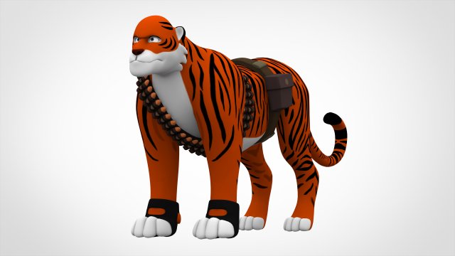 tf2 heavy tiger Model 3D .c4d .max .obj .3ds .fbx .stl .blend 