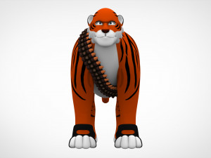 tf2 heavy tiger Model 3D