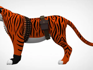 tf2 heavy tiger 3D Model