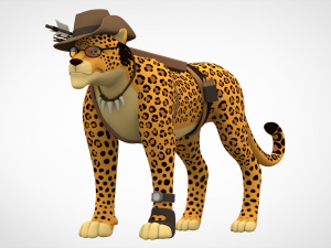 tf2 sniper leopard 3D Model