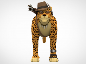 tf2 sniper leopard 3D Модель