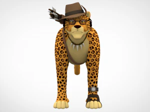 tf2 sniper leopard 3D Model