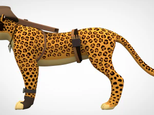 tf2 sniper leopard 3D Model