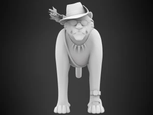 tf2 sniper leopard 3D Model