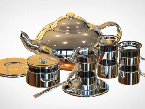 tea-set 3D Modell