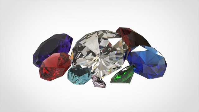 gemstones 3D-Modell .c4d .max .obj .3ds .fbx .stl .blend 