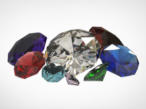 gemstones Modelo 3D