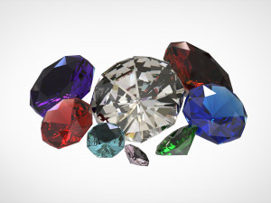 gemstones 3D-Modell