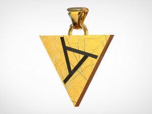 artifact logo pendant Modelo 3D