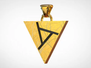 ciondolo con logo artefatto Modello 3D