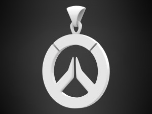 overwatch logo pendant Model 3D