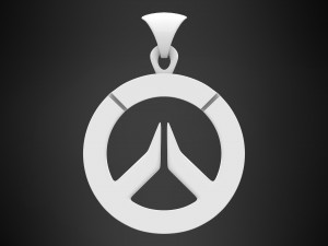 overwatch logo pendant Model 3D
