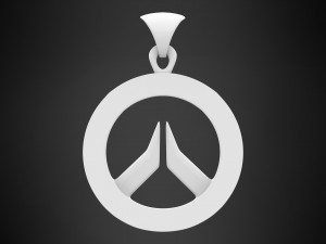 overwatch logo pendant Model 3D