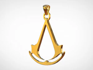 кулон з логотипом Assassins Creed 3D Модель