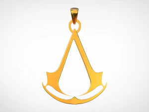 assassins creed logo pendant 3D Model