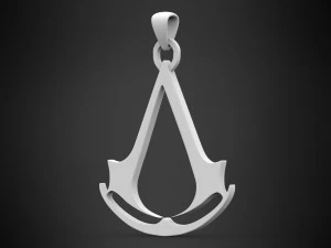 assassins creed logo pendant 3D Model