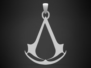 assassins creed logo pendant 3D Модель
