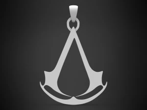 assassins creed logo pendant 3D Model