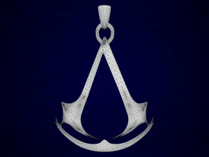 assassins creed logo pendant 3D Model