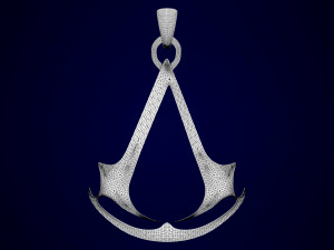 assassins creed logo pendant 3D Модель