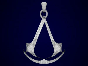 assassins creed logo pendant 3D Model