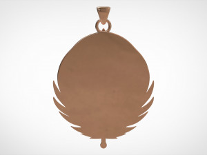 brotherhood of steel logo pendant Model 3D