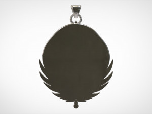 brotherhood of steel logo pendant Model 3D