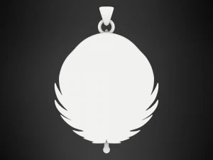 pingente de logotipo da irmandade de a&ccedil;o Modelo 3D