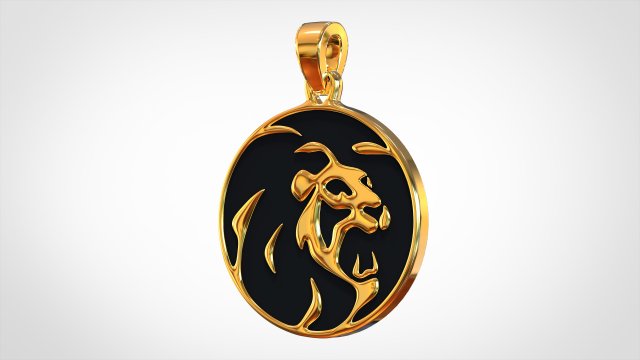 mgm logo pendant 3D Model .c4d .max .obj .3ds .fbx .stl .blend 