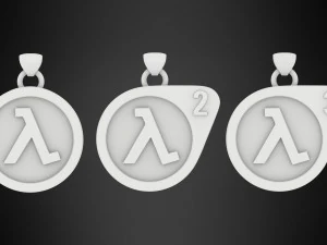half-life logo pendants 3D Model