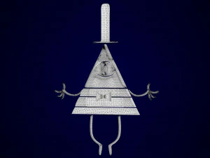 bill cipher zodiac pendant 3D Model