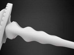 ring with white marble 3D Model