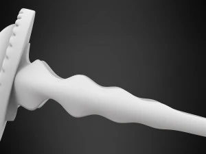 bague avec marbre blanc Modèle 3D