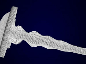 bague avec marbre blanc Modèle 3D