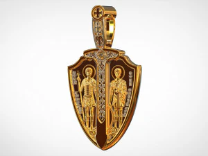 scudo della fede Modello 3D