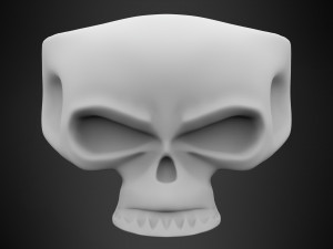 skull ring 3D 模型