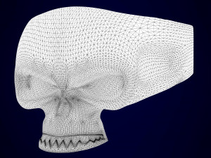 skull ring 3D 模型