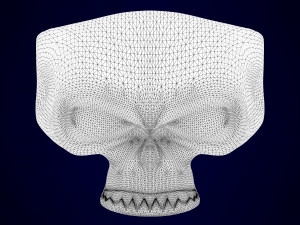 skull ring 3D 模型