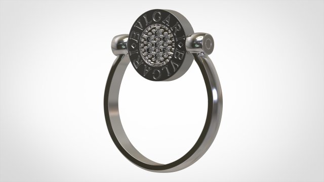 bvlgari ring Modèle 3D .c4d .max .obj .3ds .fbx .stl .blend 