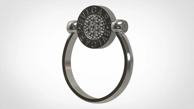 bvlgari ring 3D Model .c4d .max .obj .3ds .fbx .stl .blend 