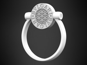 bvlgari ring Modèle 3D