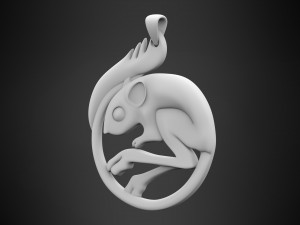 jerboa pendant 3D Модель