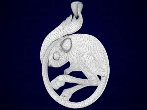 jerboa pendant 3D Model