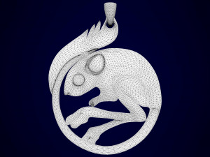 jerboa pendant 3D Модель