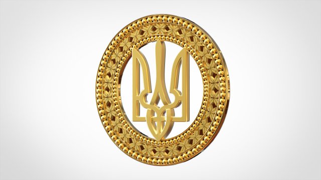 emblem of ukraine Modèle 3D .c4d .max .obj .3ds .fbx .stl .blend 