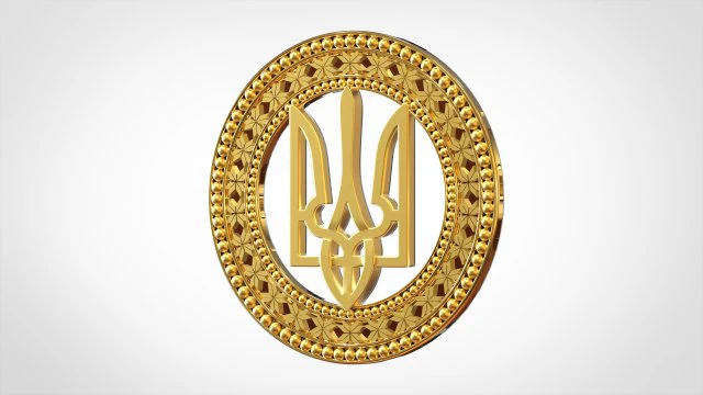 emblem of ukraine 3D Model .c4d .max .obj .3ds .fbx .stl .blend