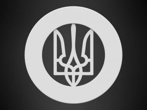 emblem of ukraine 3D Model