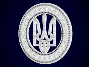 emblem of ukraine 3D Model