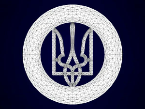 emblem of ukraine 3D Model